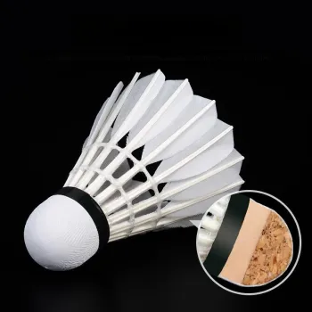 Global Wind Size 6 12 Pack Goose Feather All Round Duck Feather Training Competition Food Shuttlecocks