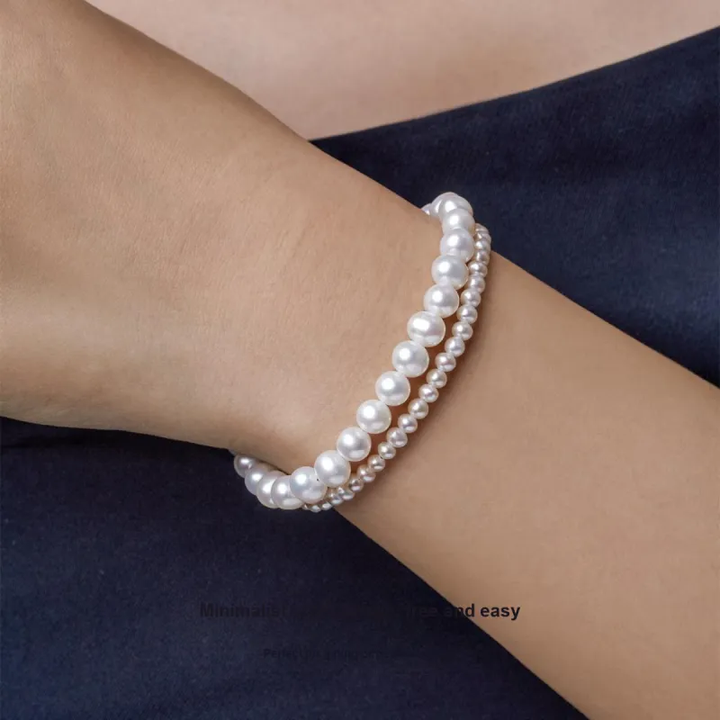 ME LUXE Freshwater Pearl Bracelet Delicate Versatile Sweet Style Women's-2