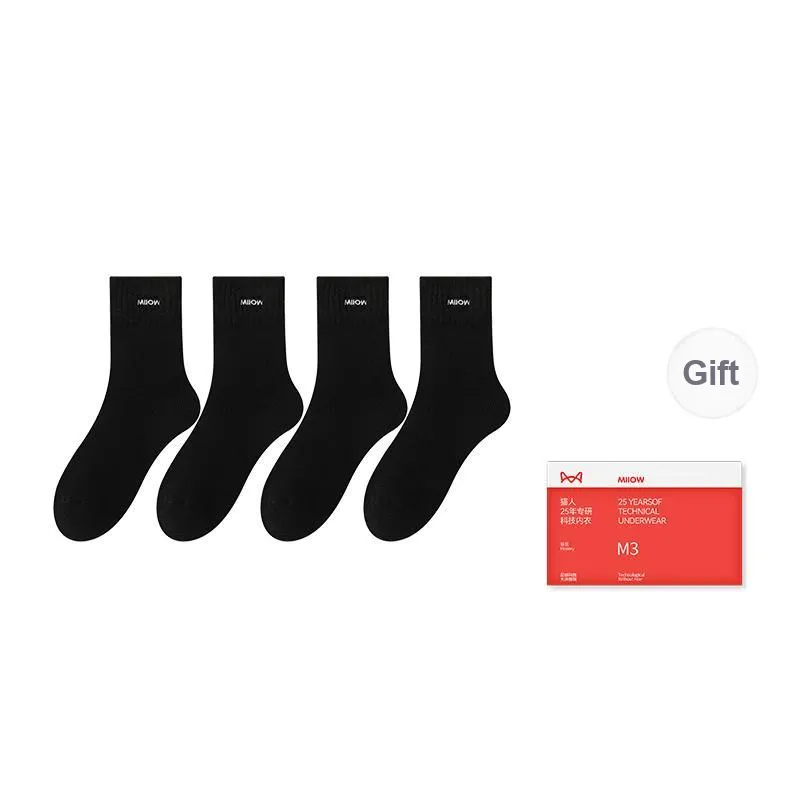 MIIOW Mid Calf Socks Women's Shopping Bag Combo Set-16