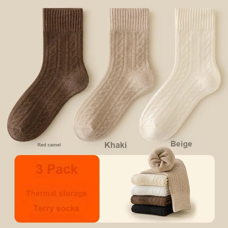H YXIANG Mid Calf Socks Women's Combo Set-11