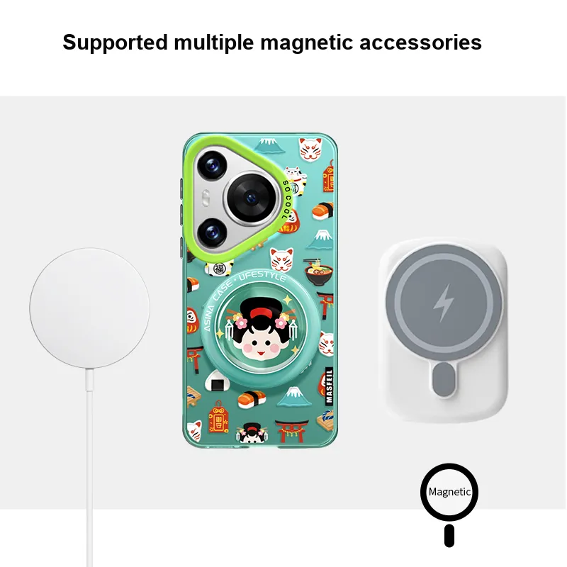 Marsfield Acrylic Material Acrylic Soft Edged Magnetic Case Myersphire Phone Case Compatibility  Huawei P70/60/50 Pro-3