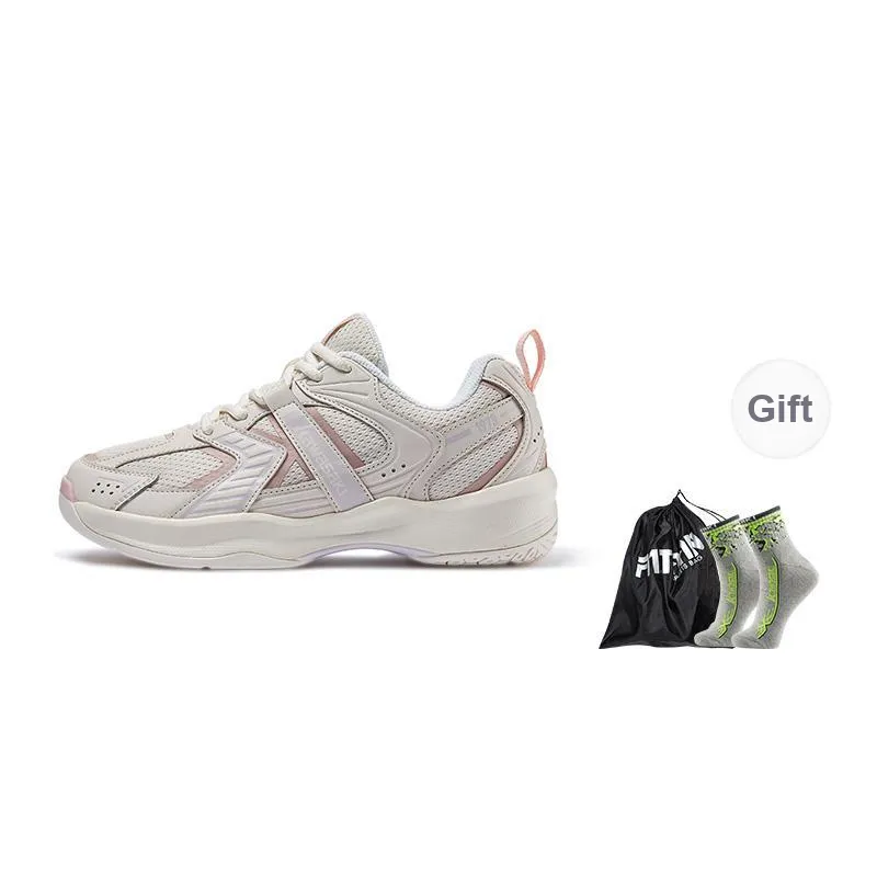 Kawasaki Cushioning, Wear Resistant Low Top Badminton Shoes Women's Light Pink Purple-6