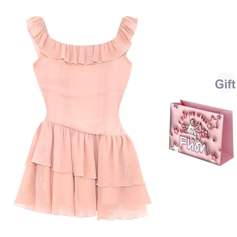 FLIM Sleeveless Dresses Women's Pink Bear Box-1