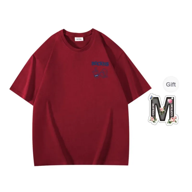 Cotton Shopping Drop Shoulder Sleeve T-Shirt Unisex-5