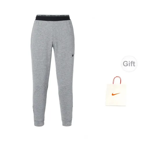 Nike Therma-FIT Knitted Sweatpants Men Gray+Gift Bag