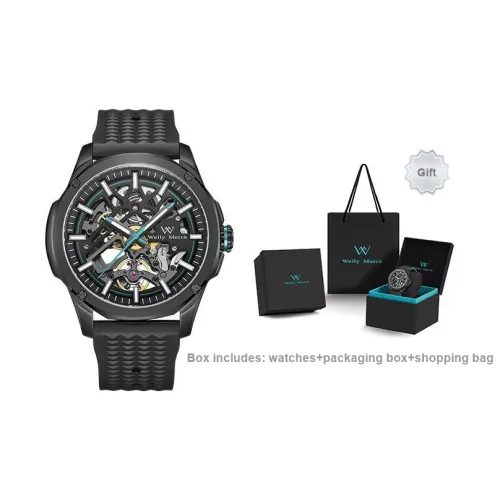Welly Merck Automatic Mechanical Movement Men's Watches Chinese Watches Cut-Out Dial WM070M.BBG
