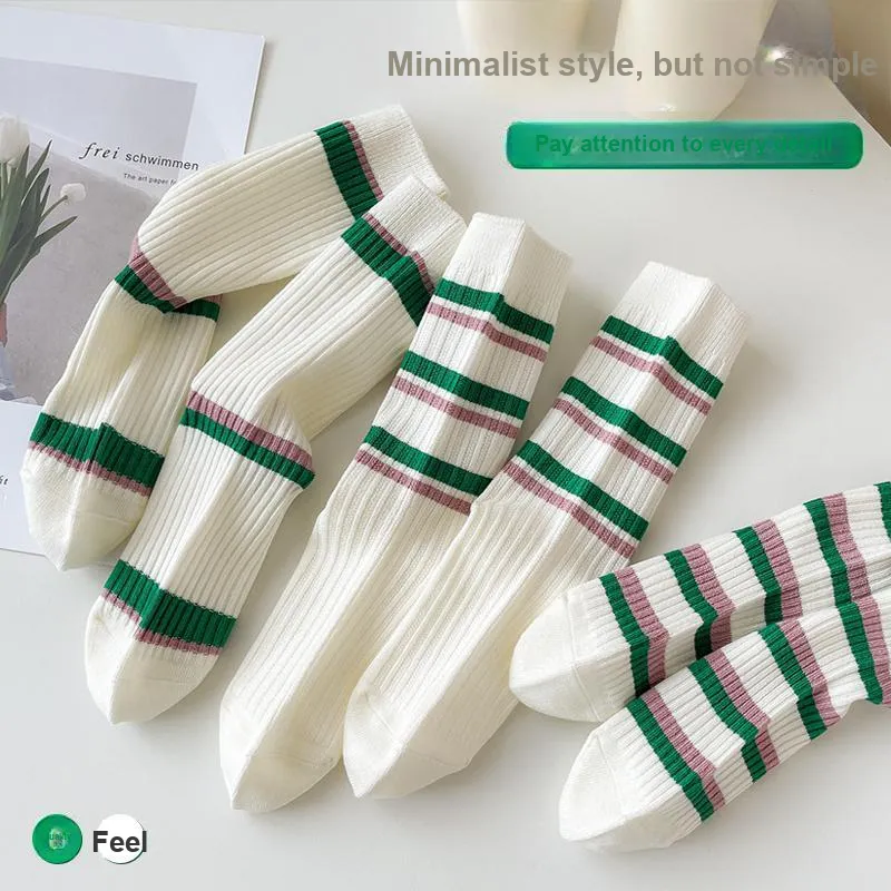 JIAZINI Mid Calf Socks Unisex Combo Set-27