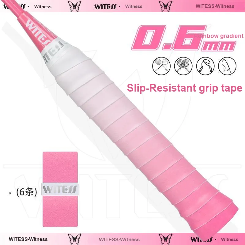 WITESS Badminton Grip Tape Macaron Color Palette 6 Colors To Choose PU Thin 1100*25*0.6mm-8