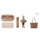 Milk Tea Shoulder Pads+Liner+Bottom Pad+Rabbit Charm