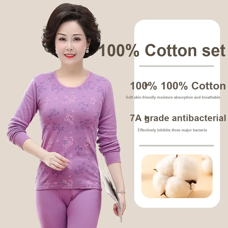 Cotton Gene Thermal Set Women's-1