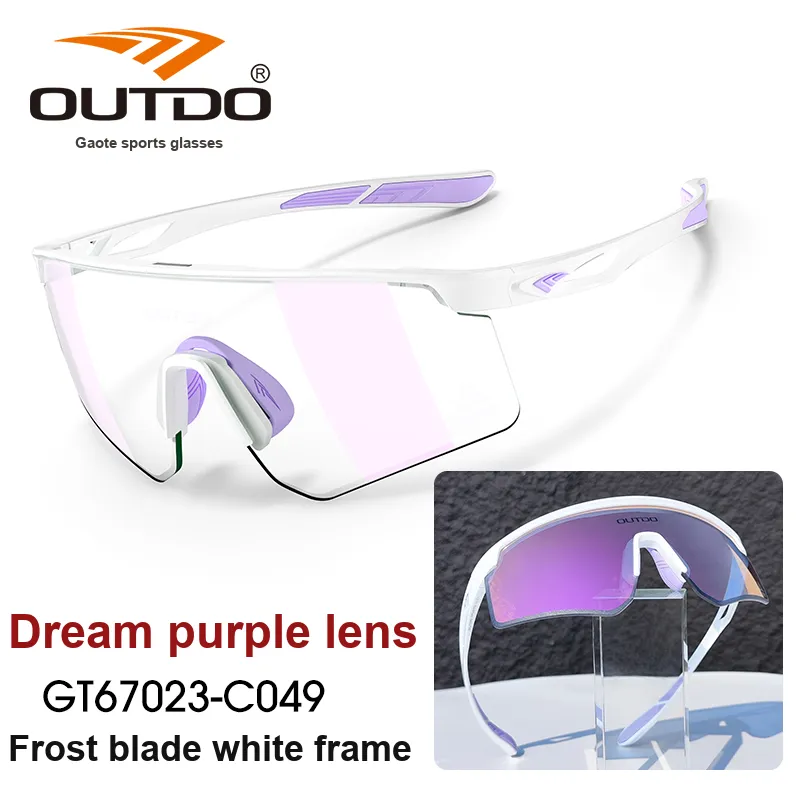 OUTDO Silicone TR90PPSU Irregular Shape Sunglasses Unisex Multicolor-11