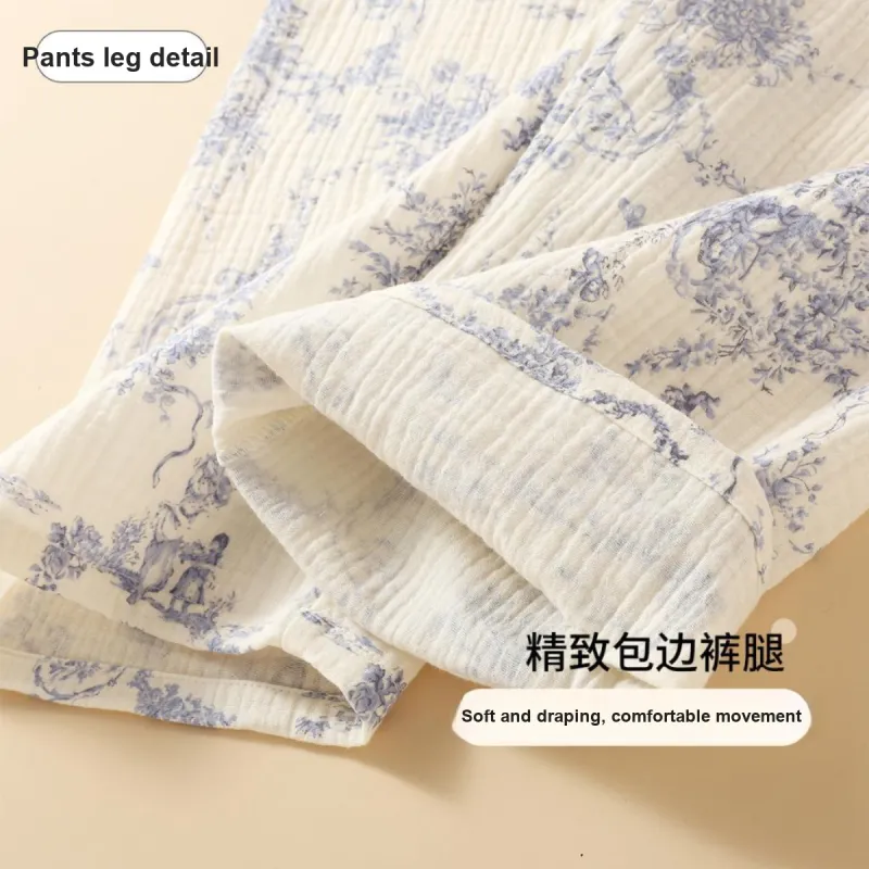 FARO Pajama Set Women's Blue And White Porcelain-1