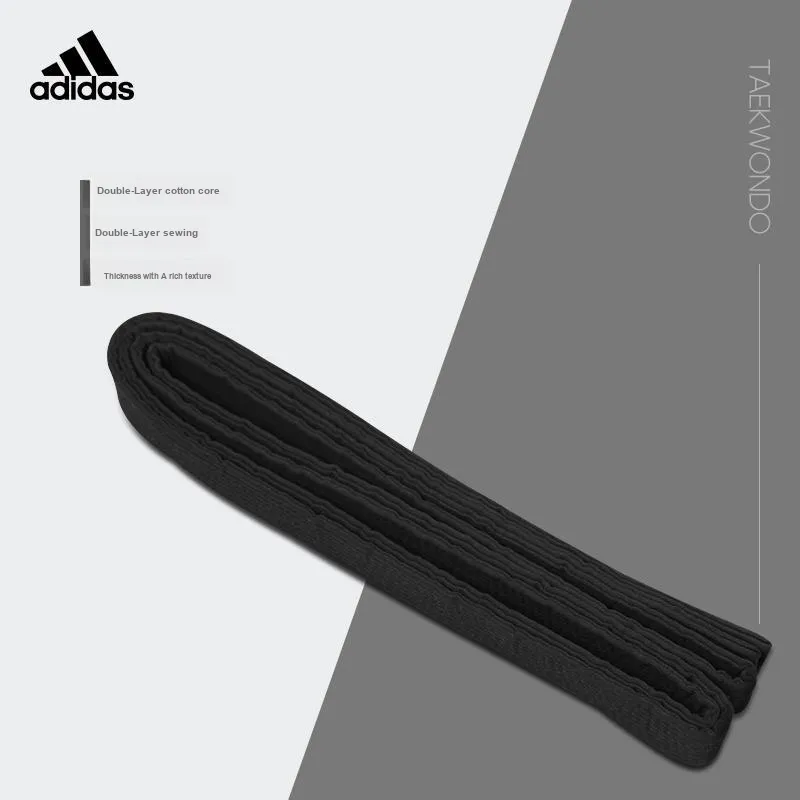 Adidas Taekwondo Equipment Taekwondo Belt Black-1