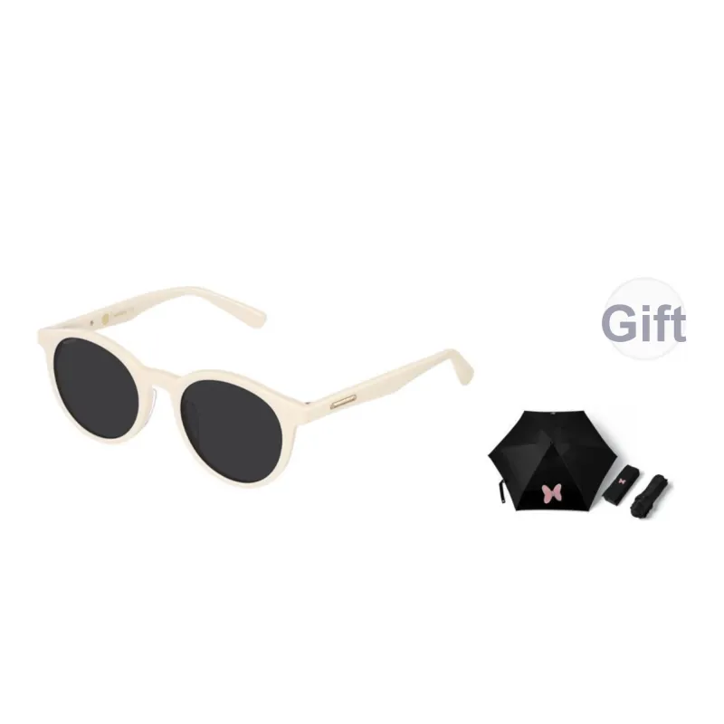 MUJOSH Plate Frame Round Sun Protection Sunglasses With UV Protection Unisex-2