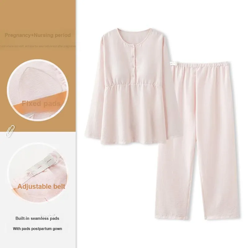 WANANNI Pajama Set Women's Light Pink-1