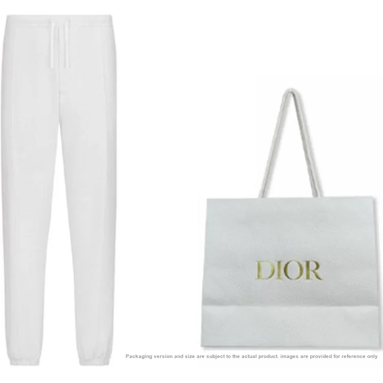 DIOR FW22 Knitted Sweatpants Men's White-2