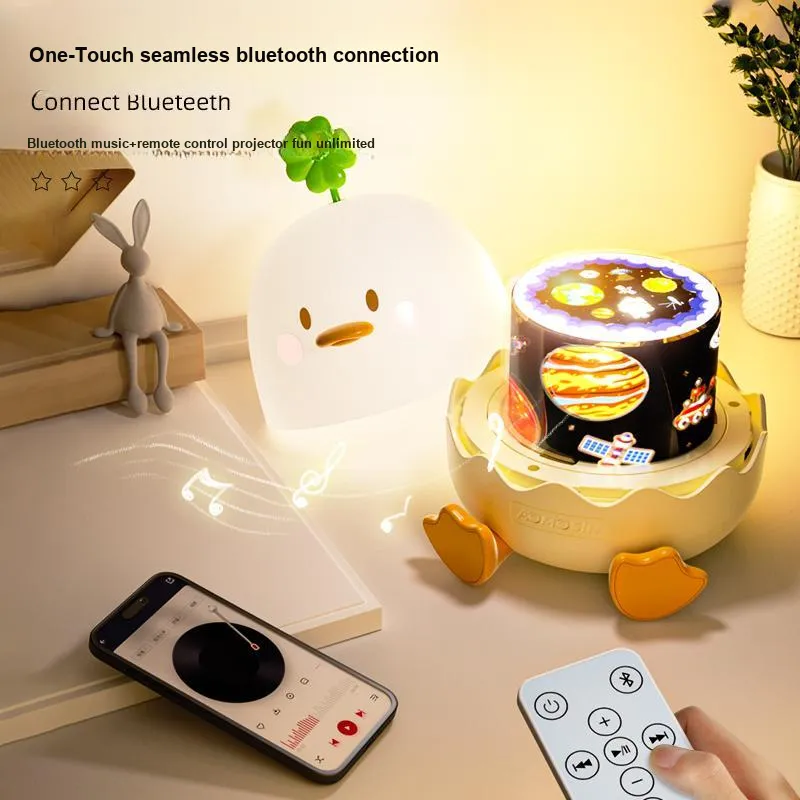 AOMENGXING Звездное Небо Проектор Ночной Свет Спальня Гипсофила Вращающийся Атмосферный Свет Соединение через Bluetooth