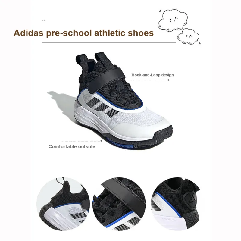 adidas Own The Game   3.0 K 'White Black'-2