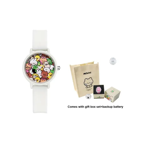 Fanmilla Консервы't Squeeze Any More Кварцевый механизм Силиконовый ремешок Часы Женские часы Многоцветный циферблат часов