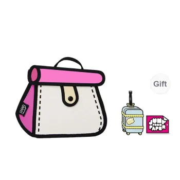 JumpFromPaper Polyester Shoulder Bag Regular Women's Bubble Gum Pink Red