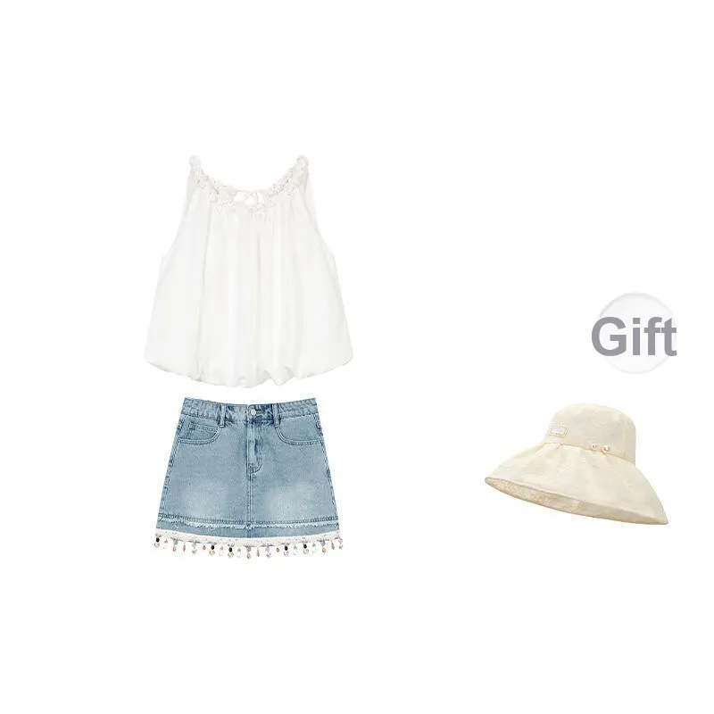 ELF SACK Two Piece Skirt Sets Women's-18