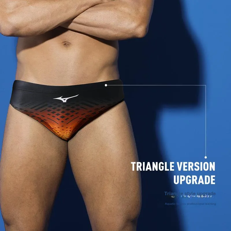 Mizuno Swimming Shorts Men's Black Orange-2