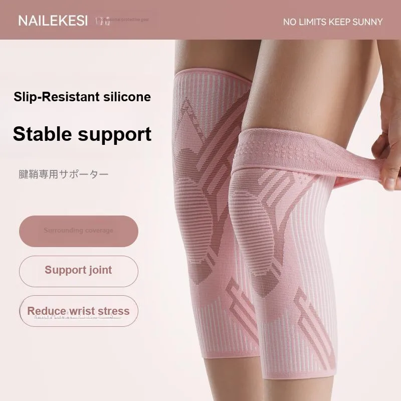 NAILEKESI Fitness Women's Nylon Elastane Bamboo Charcoal Yarn Knee Pads-1