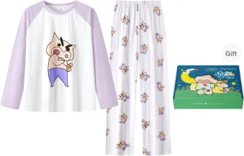 Gongdie x LABIXIAOXIN LIANMINGKUAN Pajama Set Women's Gift Box Set Purple