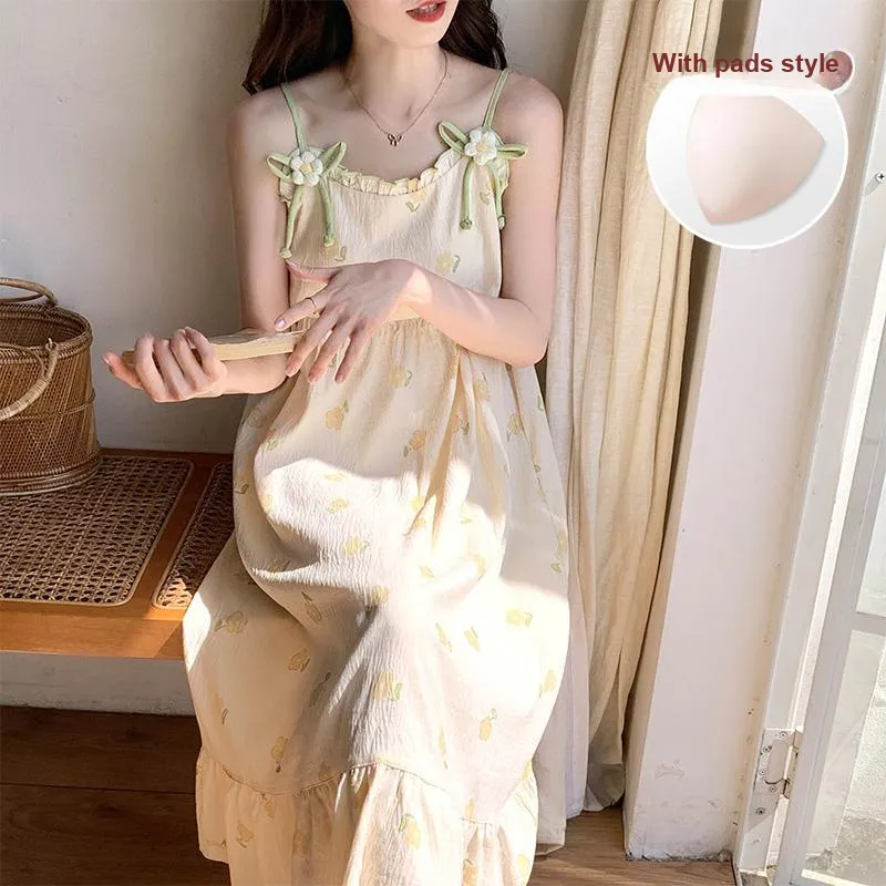 Ta Yan Nightgown Women's Apricot-4