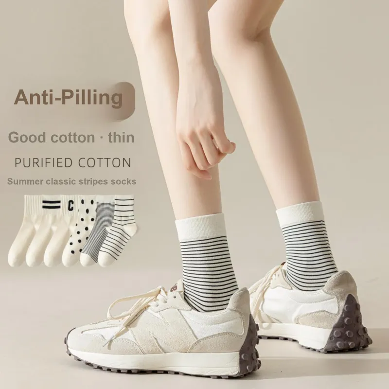XXLLG Mid Calf Socks Women's 4 Pack-1