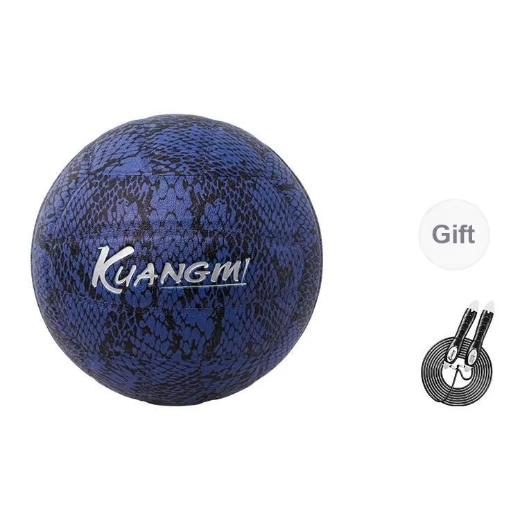 Kuangmi PU Size 5 Volleyball Unisex Blue Black-15