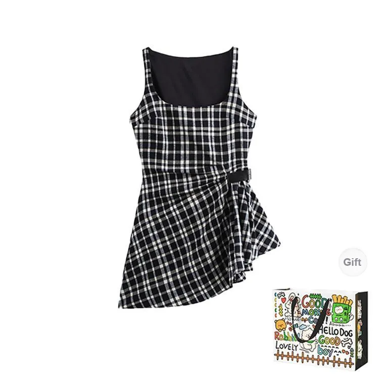 HAPG Slip Dresses Women's Black Shopping Bag-0