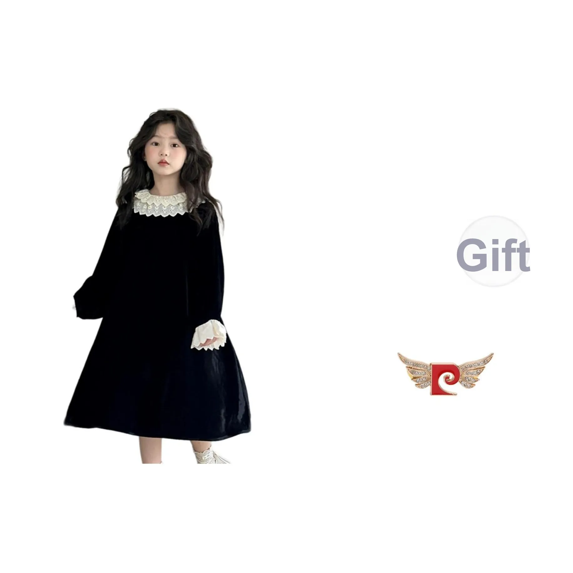 PIERRE CARDIN Черные Платья для девочек