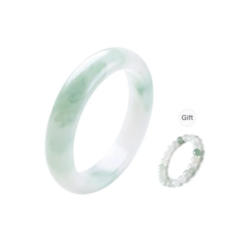 Artisan Lock Heart Jade Tianshan Jade Bangles Women's-8