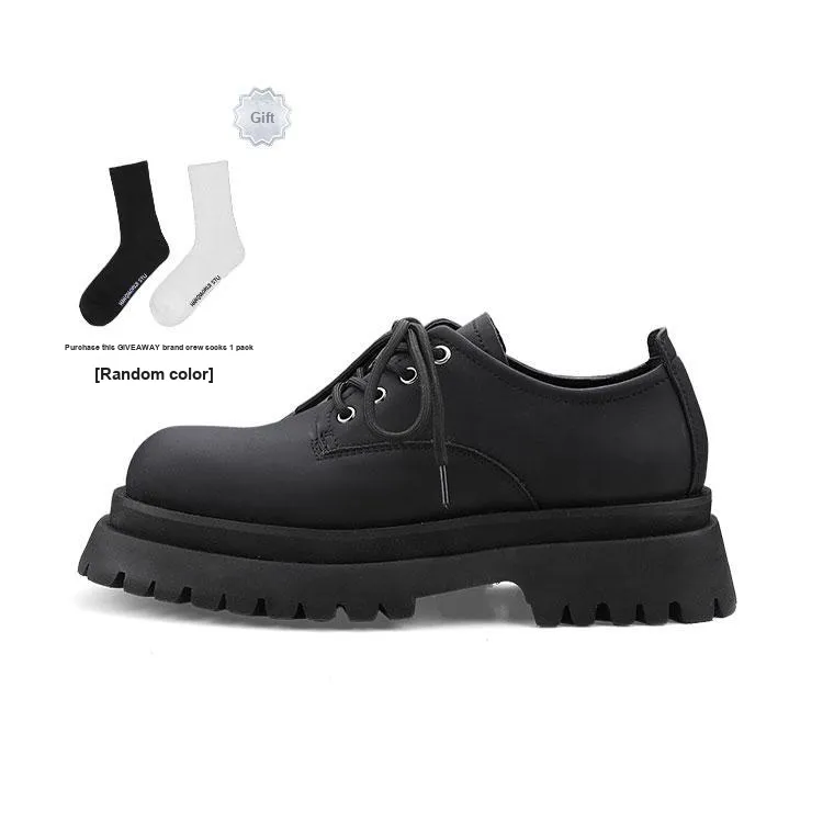 HANQIAORIJI Black Blood Collection Dress Shoes Unisex Black