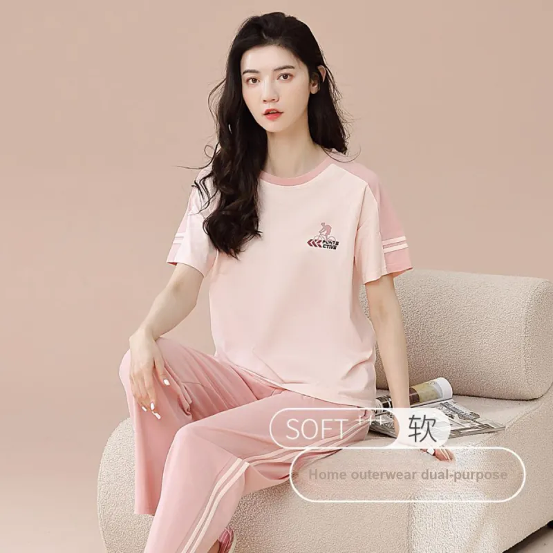Aidai Pajama Set Women's Light Pink-3