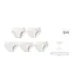 5C White Chain+V-Pattern Jacquard+White Jacquard+White Accent+V-Pattern Jacquard