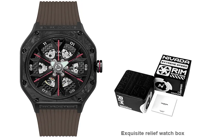 NIVADA Supercar Mechanical Movement Unisex Watch Black Dial N936201215022-5