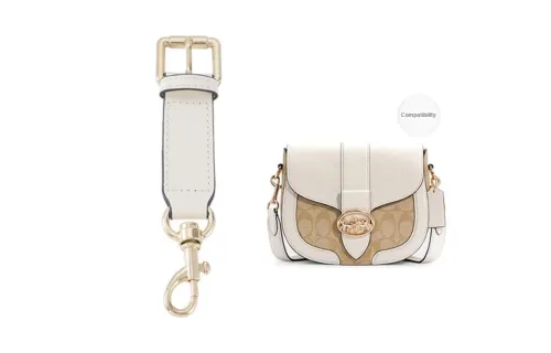 Lan Bao Fan Cow Leather Bag Strap Shortening Buckle Women's Ecru