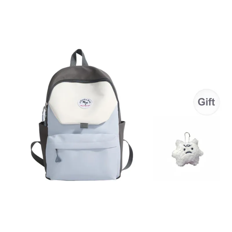 Yalu Nylon Fabric Backpack Unisex Green/Blue/Navy Blue/Pink-8