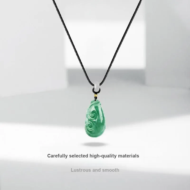 JUICY GRAPE African Emerald Jade Necklaces Unisex-2