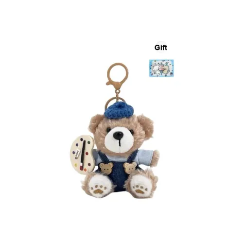 BANLI Милый Утонченный Комбинезоны PAINTER Медвежонок Куклы Плюшевый Подвеска 11 см Рекомендуемый рост