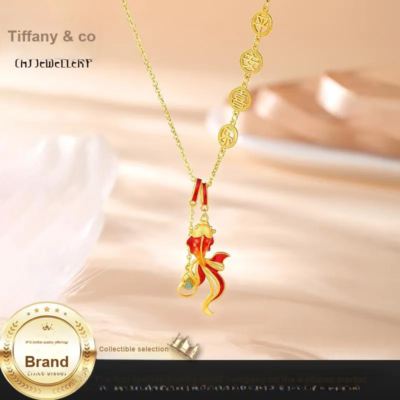 CHAOHONGJI S925 Silver Enamel Paintings Necklaces Women's-1