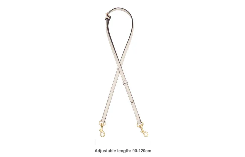 Lan Bao Fan Microfiber Polyurethane Fashion Versatile Shoulder Strap Bag Strap Women's Milk White/Black-22