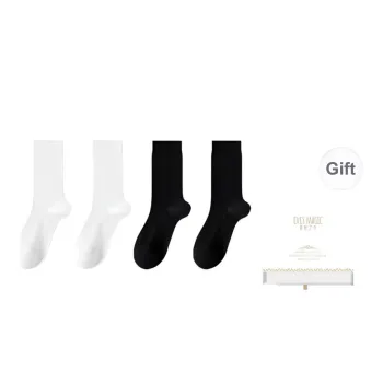 XIA.WA.ZHI.XIU Mid Calf Socks Women's Box 4 Pack