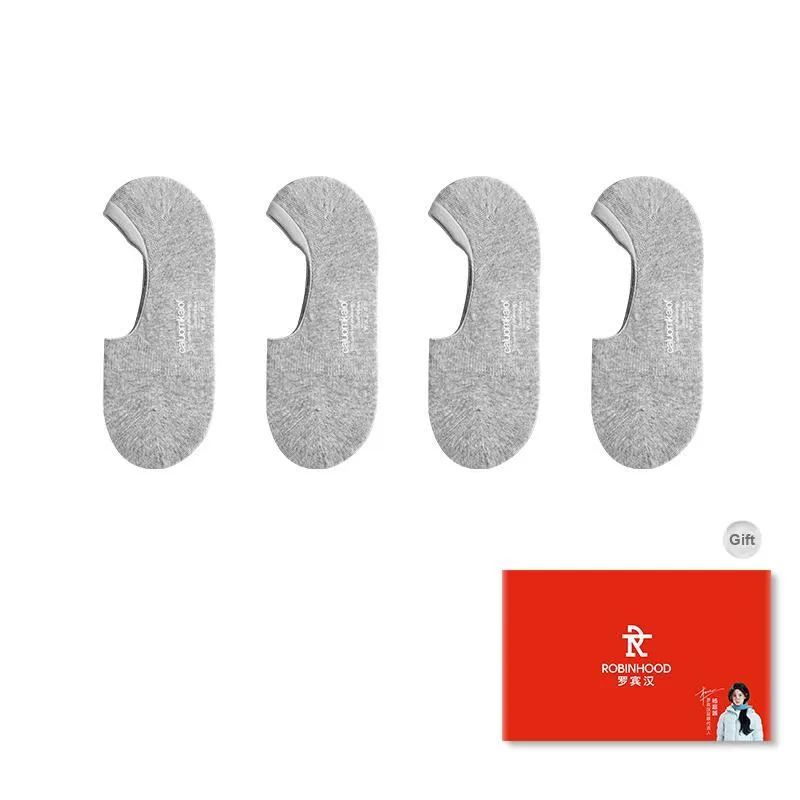 ROBINHOOD No Show Socks Unisex Box 4 Pack-6
