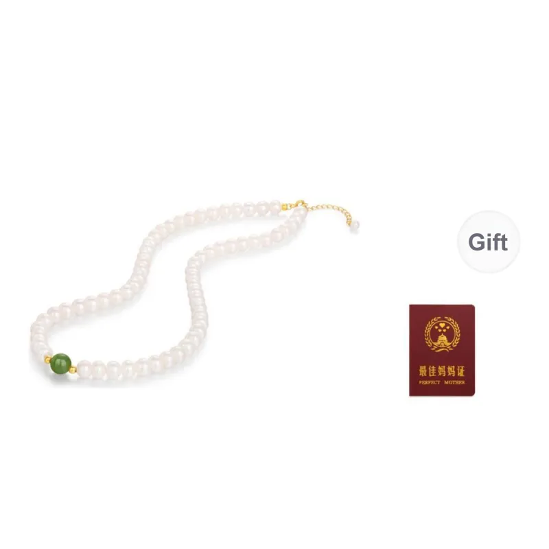 JINLIUFUJIXIANG Pearl Necklaces Unisex-18