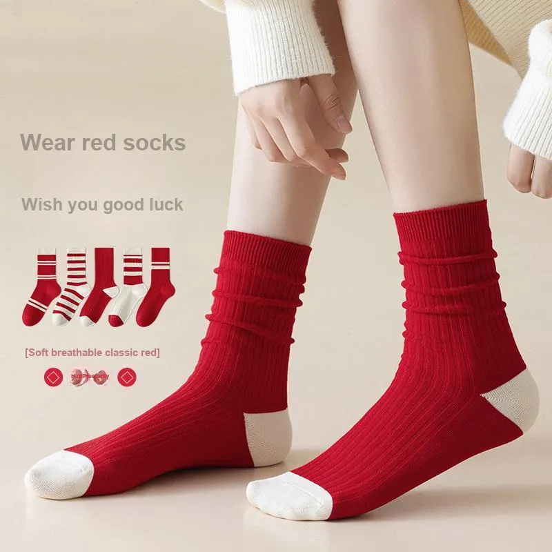 Cotton Gene Mid Calf Socks Women's 5 Pack-5