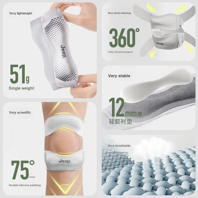 Jeep Sports & Fitness Professional Hiking, Mountaineering, Running Patella Bands Unisex-2