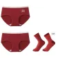 2 Pack ("Fu" Character Decorations+Solid Color+Random Free 1 Pair of Socks)